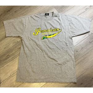 Jamaican Bobsled Team Authentic Grey T-Shirt Size XL Screen Print Logo
